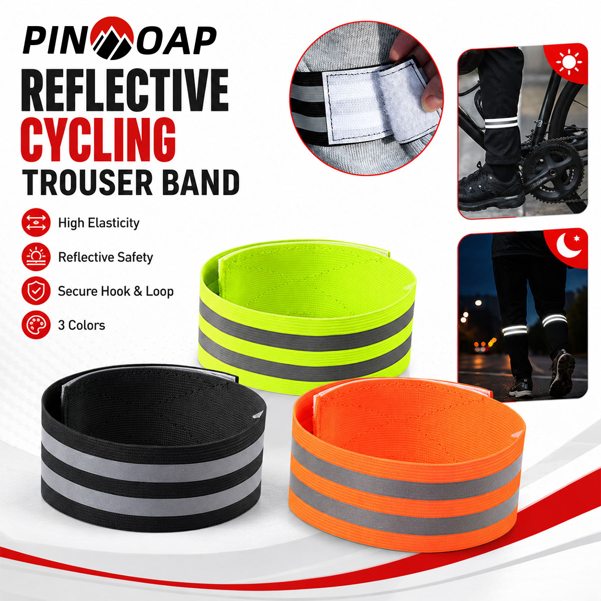Cycling Commuter Trousers - PINMOAP 1/2PCS Bicycle Pants Leg Strap
