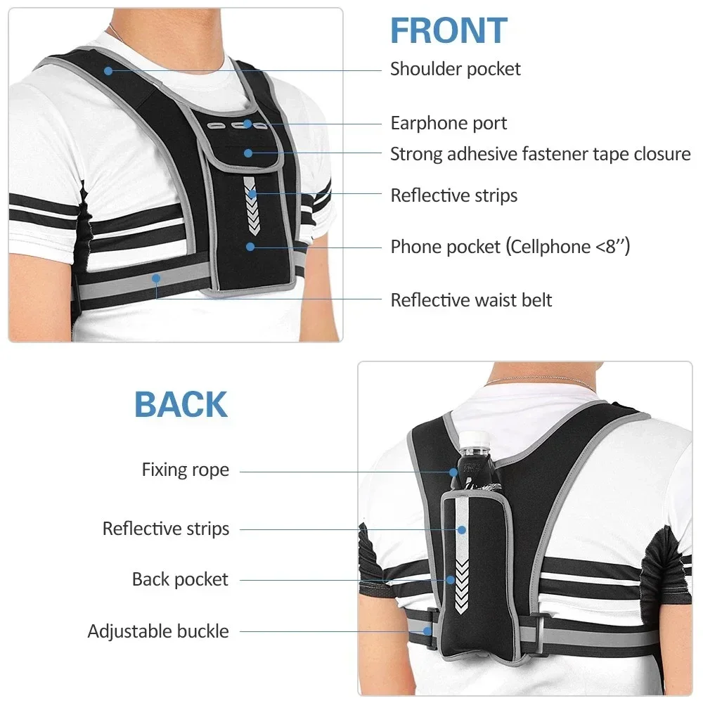1Pcs Reflective Running Vest,  - Reflective Vest Cycling recension och pris
