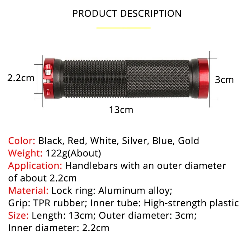 MTB Bicycle Handlebar Grip Rub - Commuter Bike Lock recension och pris