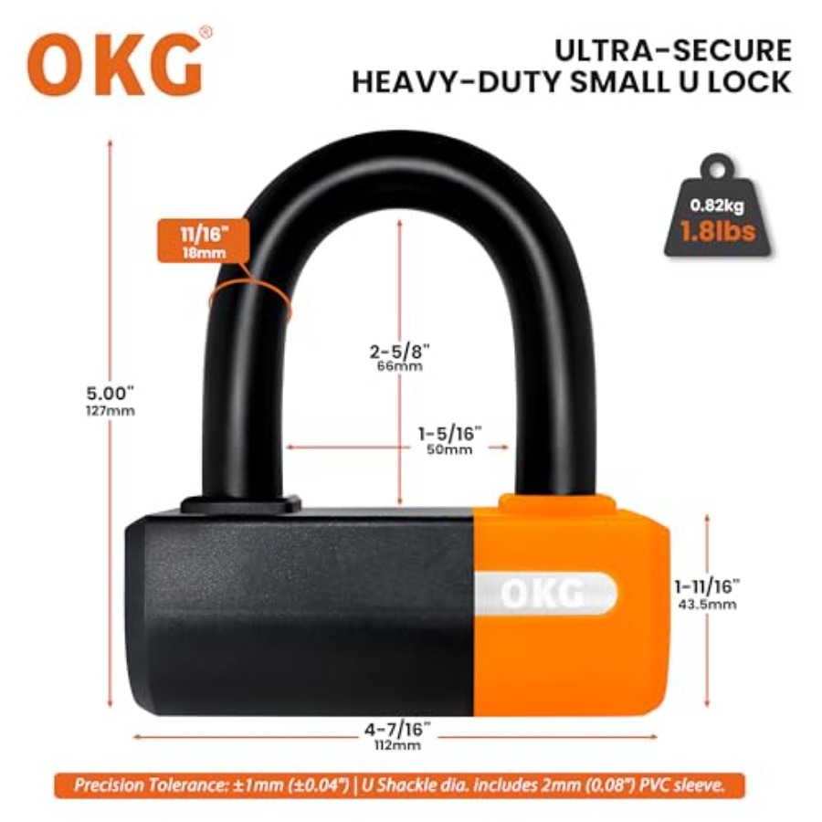 OKG Heavy Duty Small U Lock 18 - U Lock Heavy Duty recension och pris