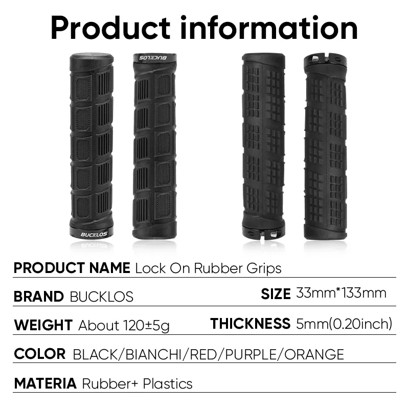 BUCKLOS Bicycle Grips Rubber S - Commuter Bike Lock recension och pris
