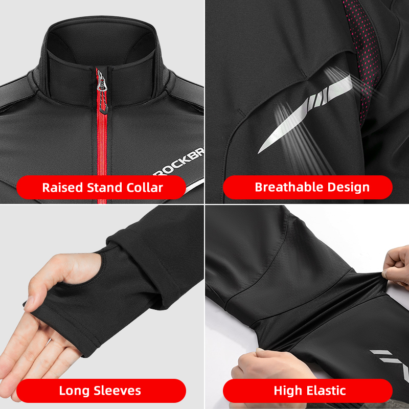ROCKBROS Winter Warmer Bicycle - Cycling Commuter Jacket recension och pris