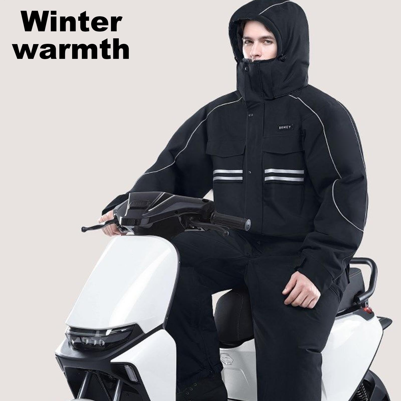 Motorcycle Winter Jacket 4-Poc - Cycling Commuter Jacket recension och pris