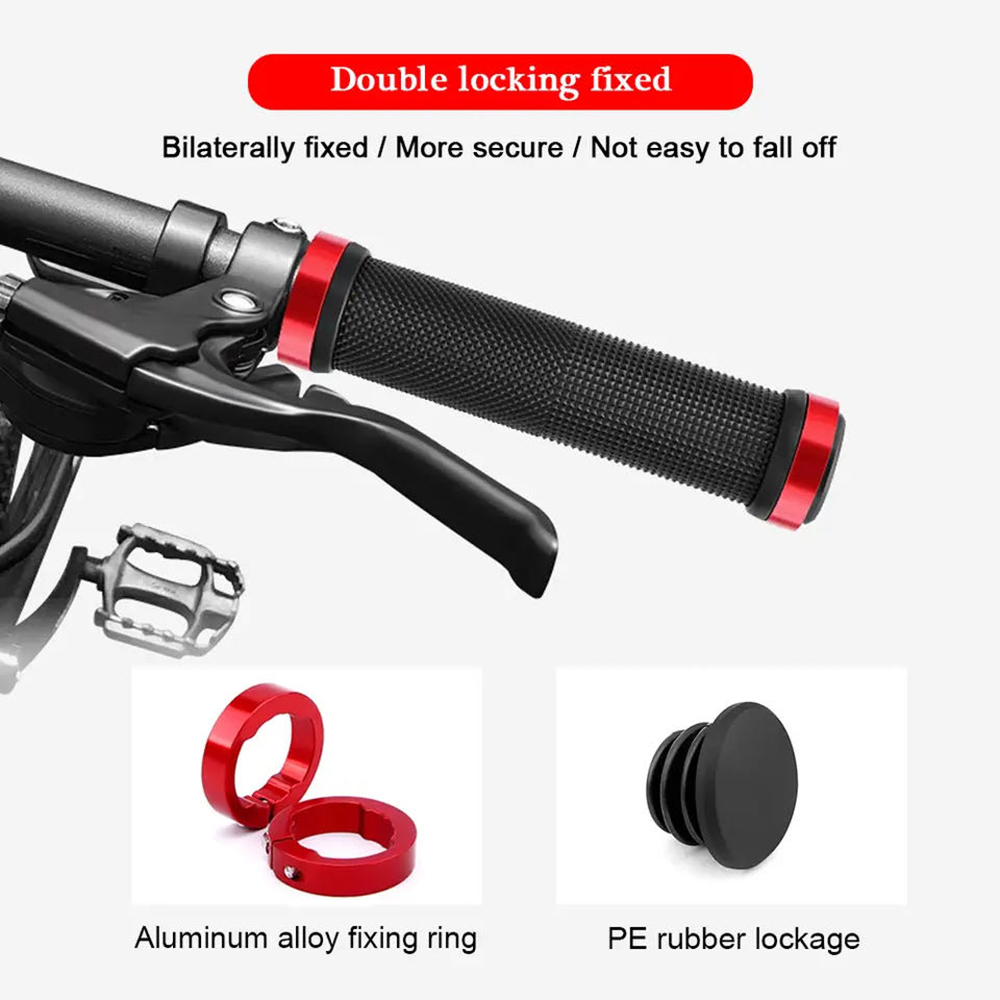 Bicycle Rubber Grips MTB Alloy - Commuter Bike Lock recension och pris