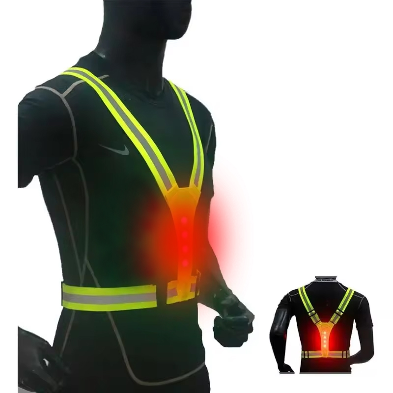 LED Running Vest Reflective Gl - Reflective Vest Cycling recension och pris