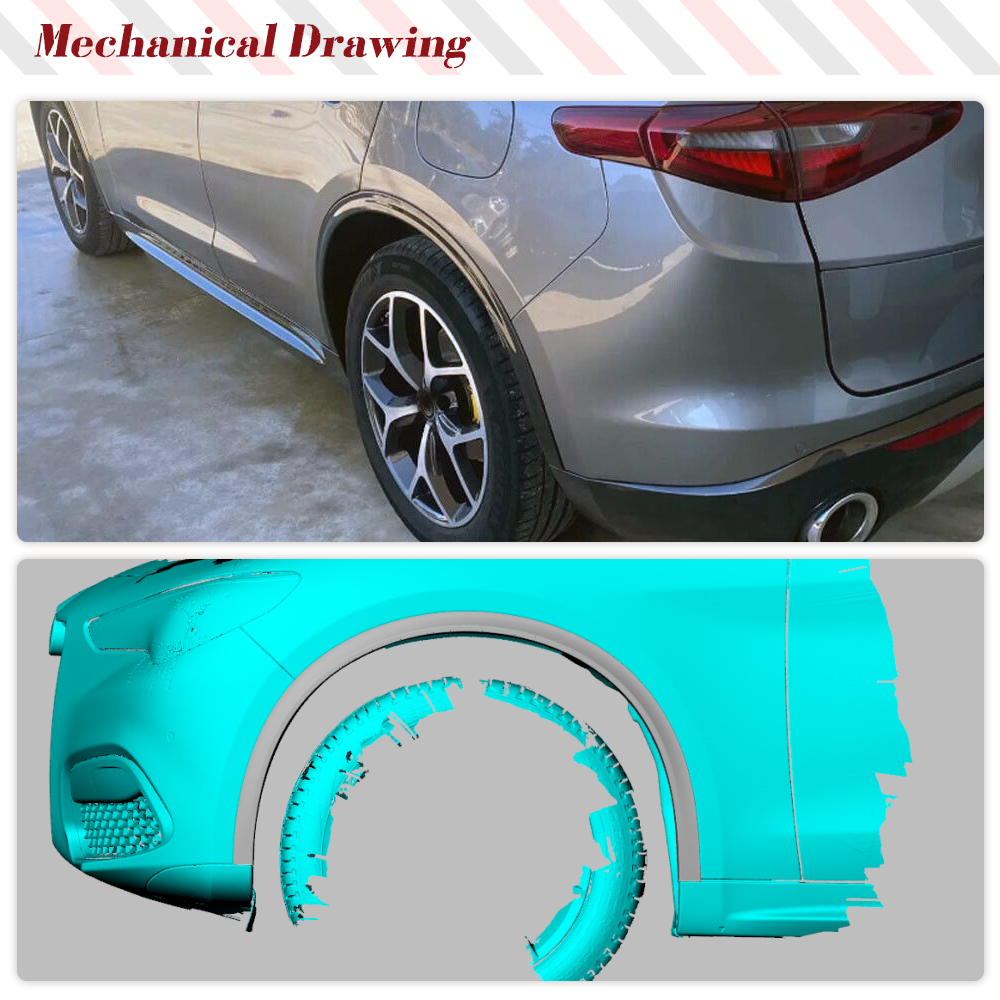 Carbon Fiber Car Fender Flares - Fender Mudguard Set recension och pris