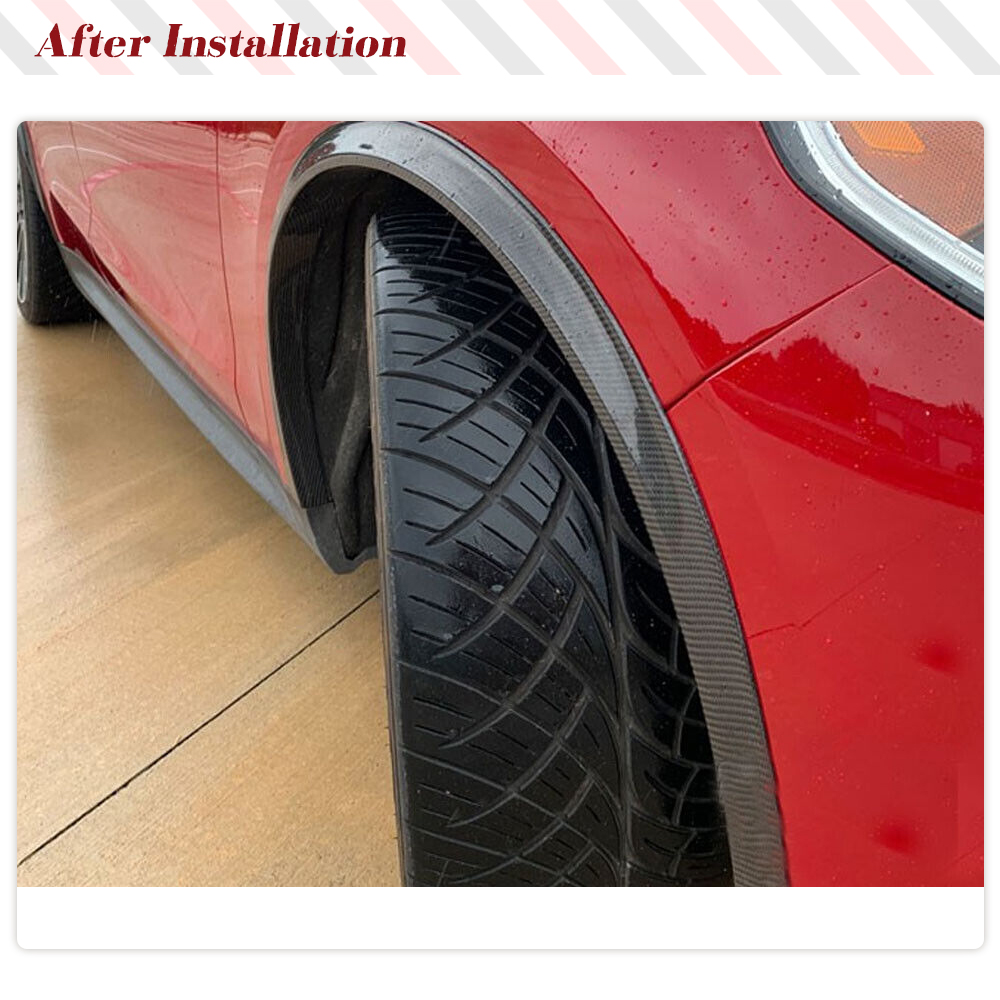 Carbon Fiber Car Fender Flares - Fender Mudguard Set recension och pris