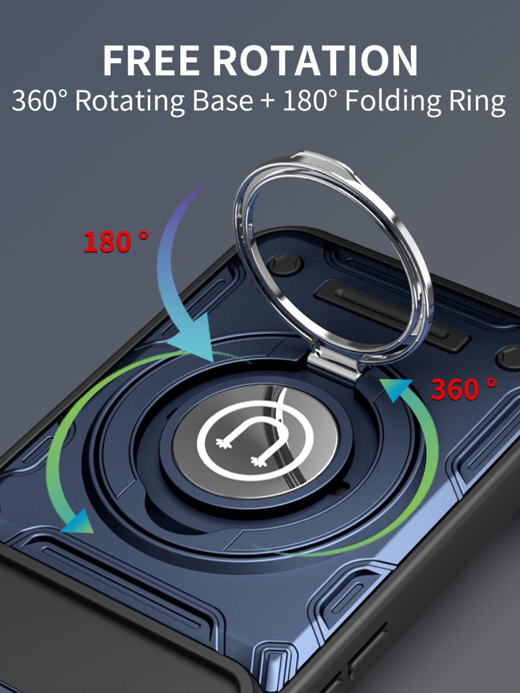 Magnetic Car Mount 360° Ring K - Kickstand Adjustable recension och pris