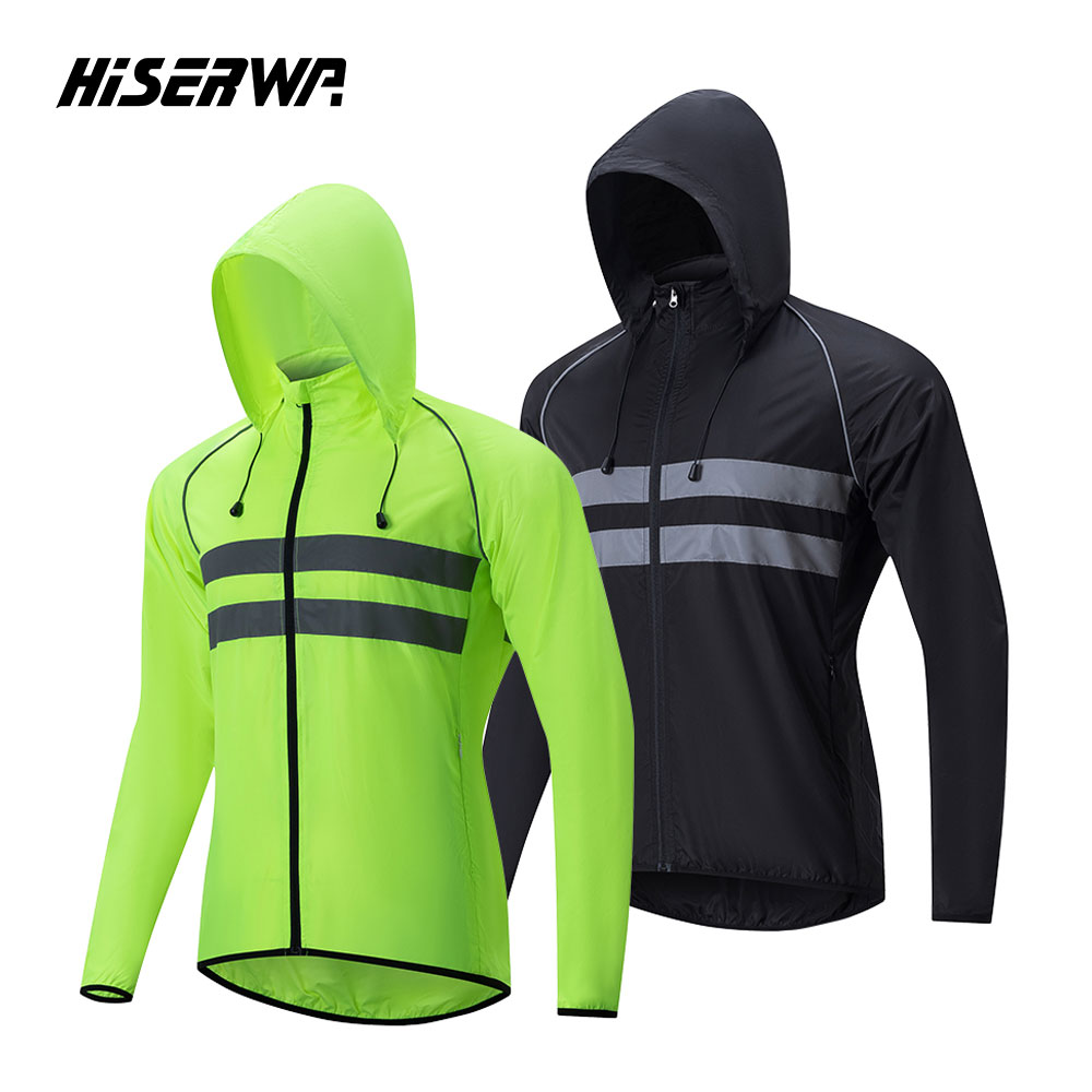 HISERWA Cycling Windbreaker Wi - Cycling Commuter Jacket recension och pris