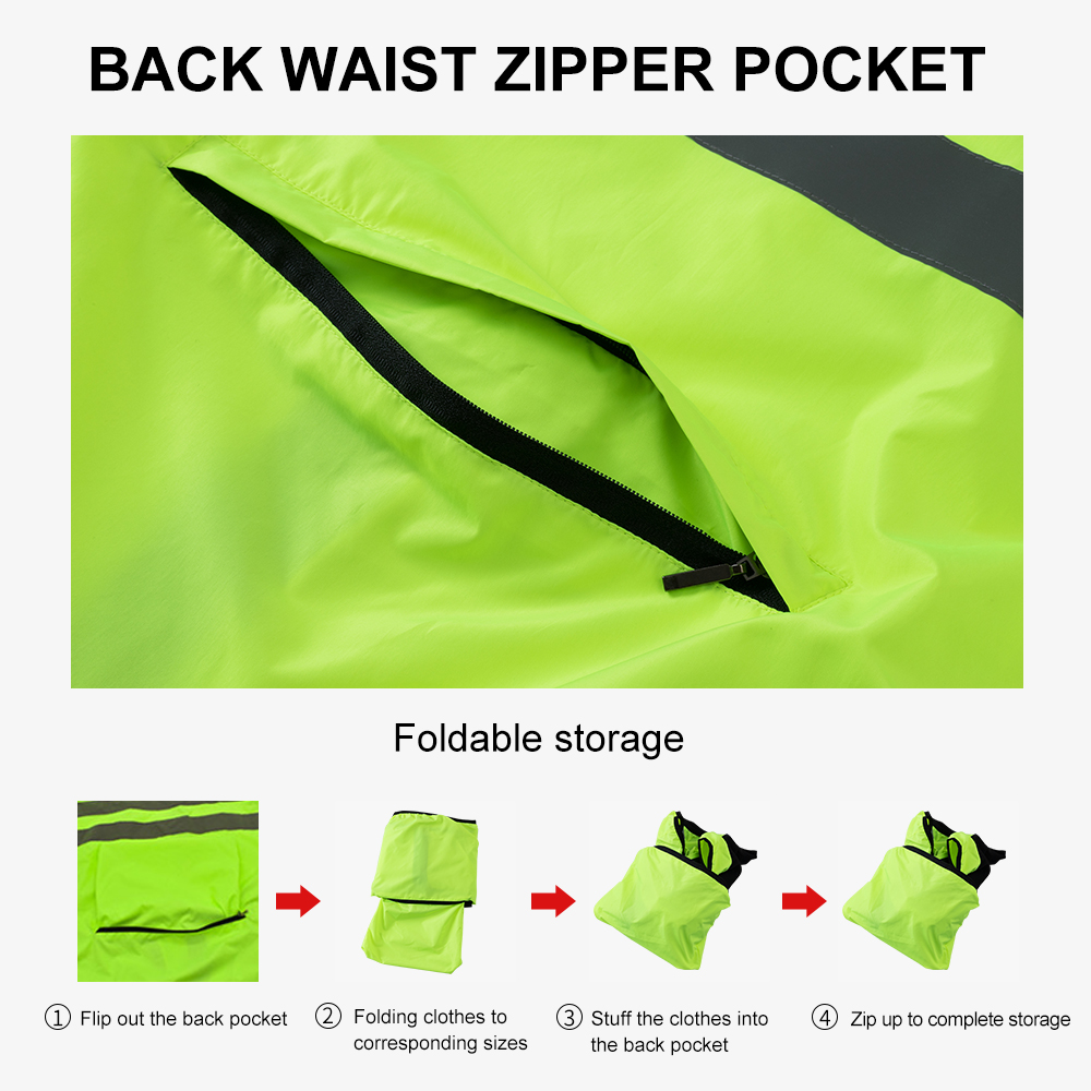 HISERWA Cycling Windbreaker Wi - Cycling Commuter Jacket recension och pris